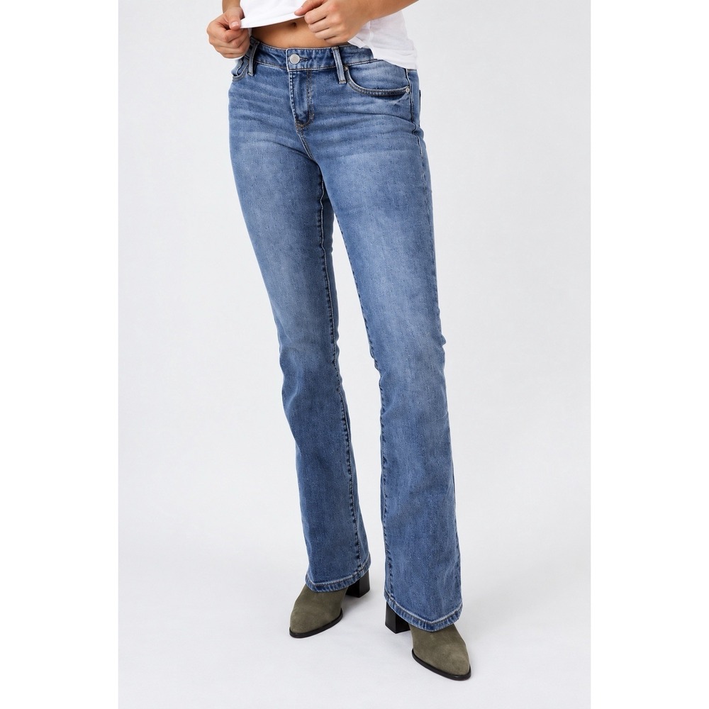 Dear John Jaxtyn Bootcut Jeans 28 Medium Wash Blue Stretch 33"